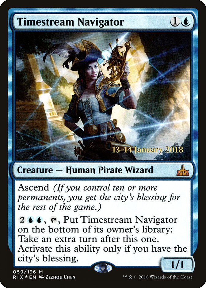 Timestream Navigator [Rivals of Ixalan Prerelease Promos] | Exor Games Truro