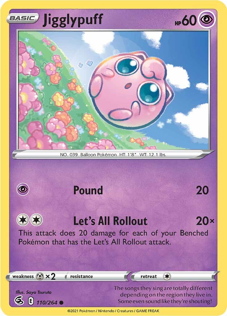 Jigglypuff (110/264) [Sword & Shield: Fusion Strike] | Exor Games Truro