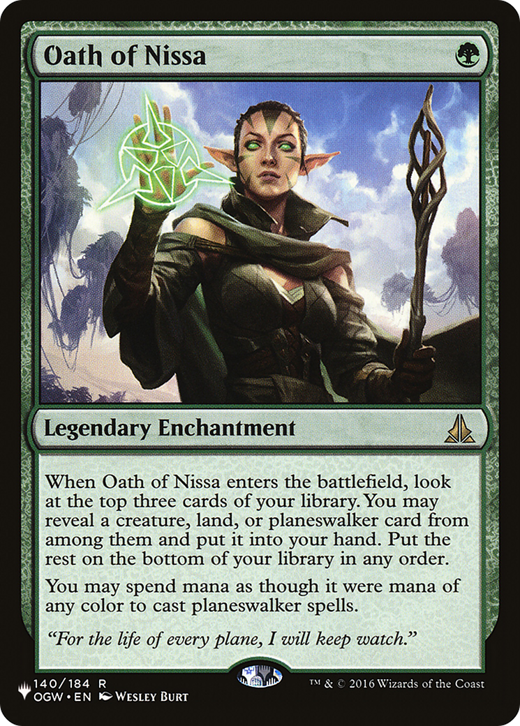 Oath of Nissa [The List Reprints] | Exor Games Truro