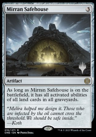 Mirran Safehouse (Promo Pack) [Phyrexia: All Will Be One Promos] | Exor Games Truro