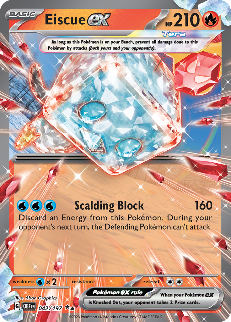 Eiscue ex (042/197) [Scarlet & Violet: Obsidian Flames] | Exor Games Truro