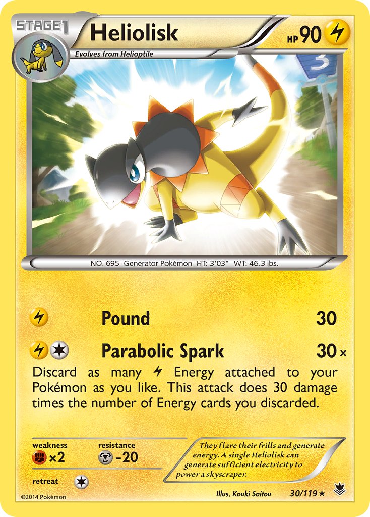 Heliolisk (30/119) (Theme Deck Exclusive) [XY: Phantom Forces] | Exor Games Truro