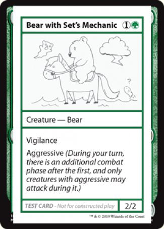 Bear with Set's Mechanic (2021 Edition) [Mystery Booster Playtest Cards] | Exor Games Truro