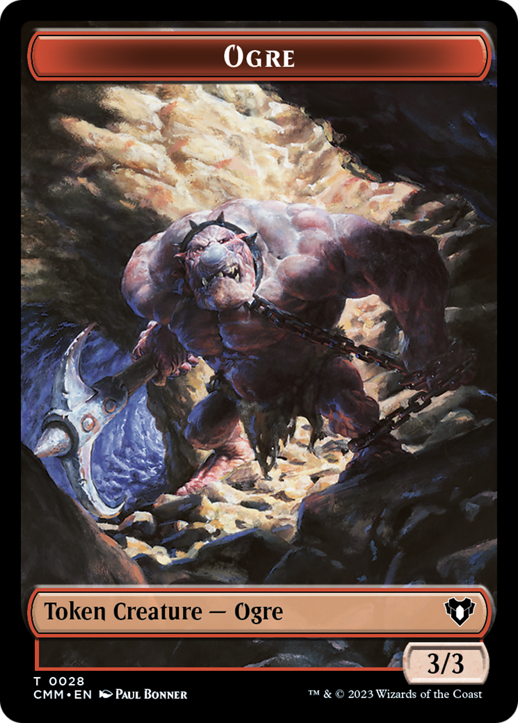 Treasure // Ogre Double-Sided Token [Commander Masters Tokens] | Exor Games Truro