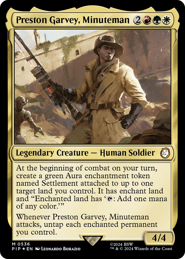 Preston Garvey, Minuteman (Surge Foil) [Fallout] | Exor Games Truro