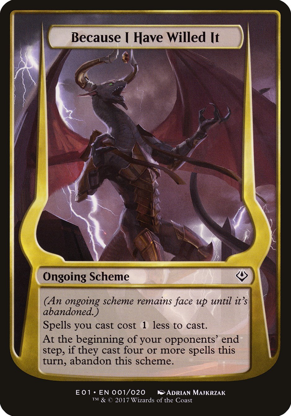 Because I Have Willed It (Schemes) [Archenemy: Nicol Bolas Schemes] | Exor Games Truro