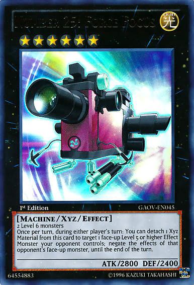 Number 25: Force Focus [GAOV-EN045] Ultra Rare | Exor Games Truro