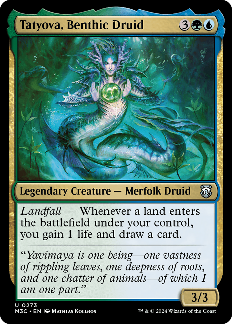 Tatyova, Benthic Druid (Ripple Foil) [Modern Horizons 3 Commander] | Exor Games Truro