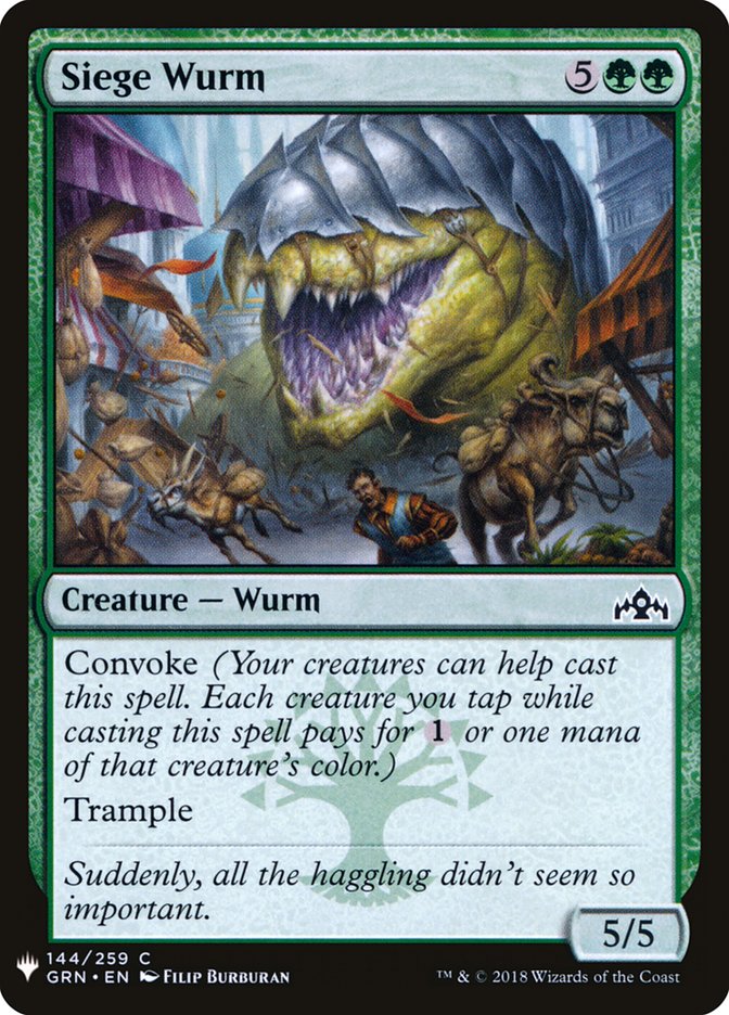 Siege Wurm [Mystery Booster] | Exor Games Truro