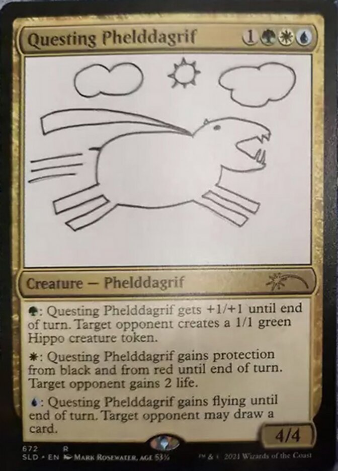 Questing Phelddagrif (672) [Secret Lair Drop Promos] | Exor Games Truro