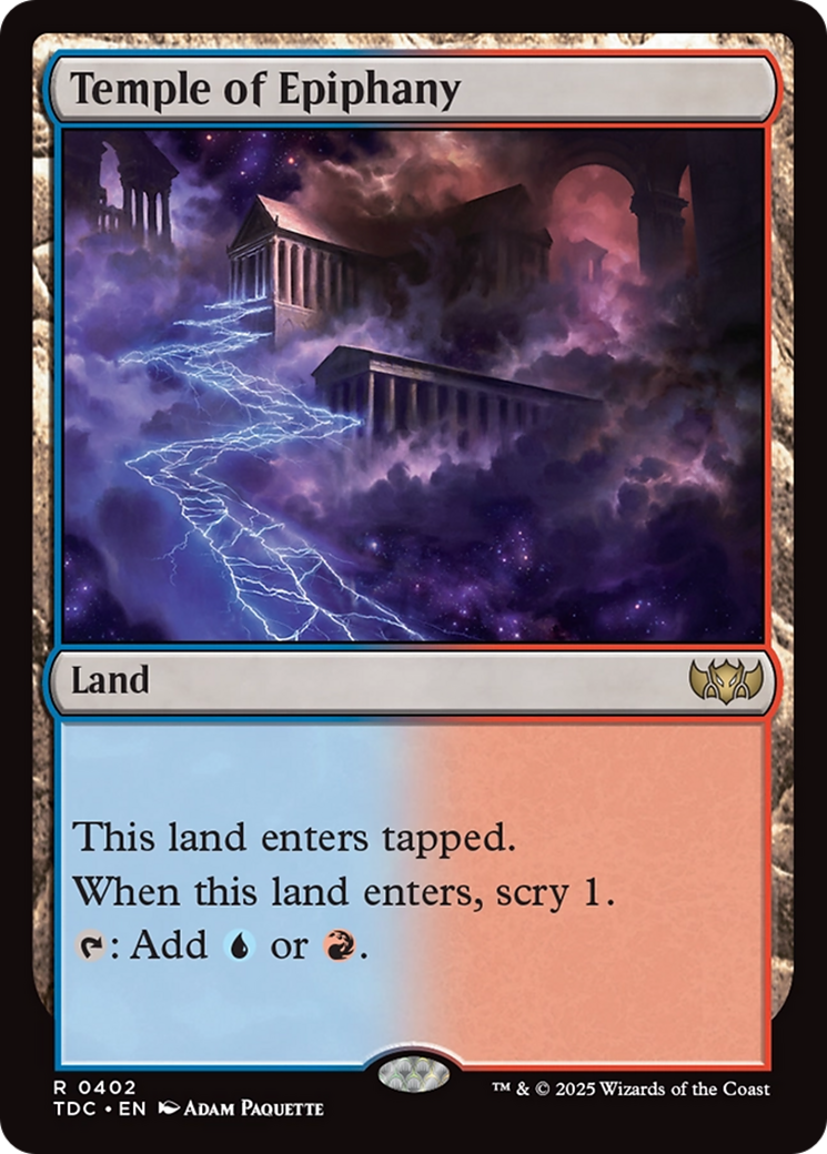 Temple of Epiphany [Tarkir: Dragonstorm Commander] | Exor Games Truro