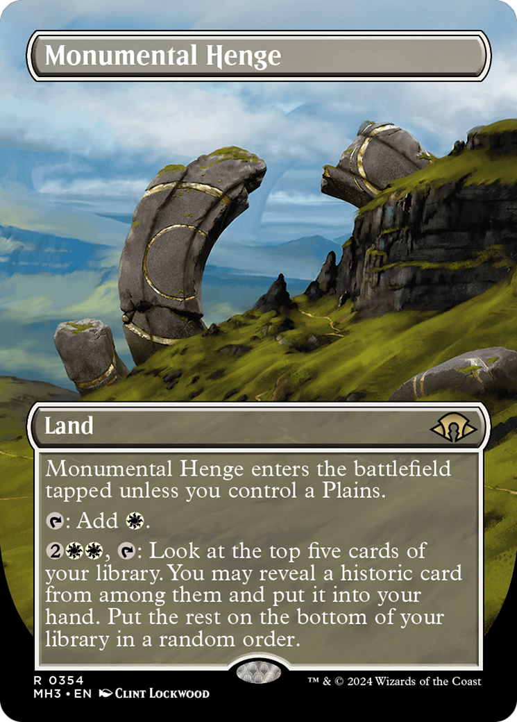 Monumental Henge (Borderless) [Modern Horizons 3] | Exor Games Truro