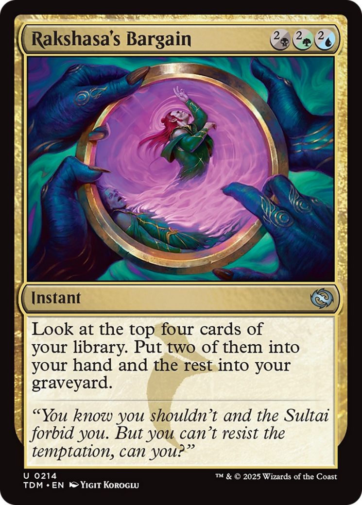 Rakshasa's Bargain [Tarkir: Dragonstorm] | Exor Games Truro
