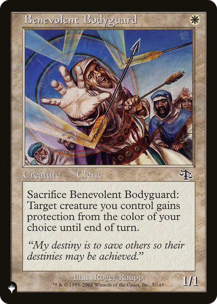 Benevolent Bodyguard [The List Reprints] | Exor Games Truro