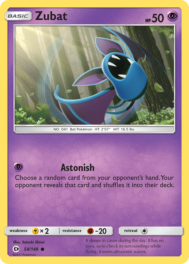 Zubat (54/149) [Sun & Moon: Base Set] | Exor Games Truro