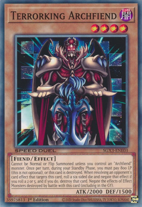 Terrorking Archfiend [SGX3-ENE03] Common | Exor Games Truro