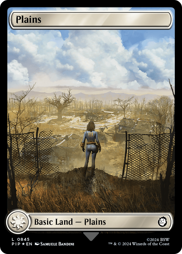 Plains (0845) (Surge Foil) [Fallout] | Exor Games Truro