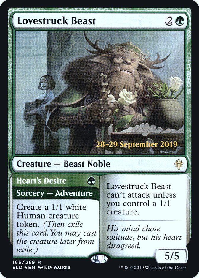 Lovestruck Beast // Heart's Desire [Throne of Eldraine Prerelease Promos] | Exor Games Truro