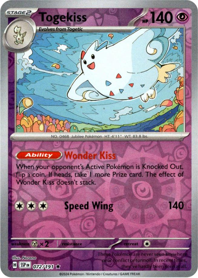 Togekiss (072/191) [Scarlet & Violet: Surging Sparks] | Exor Games Truro