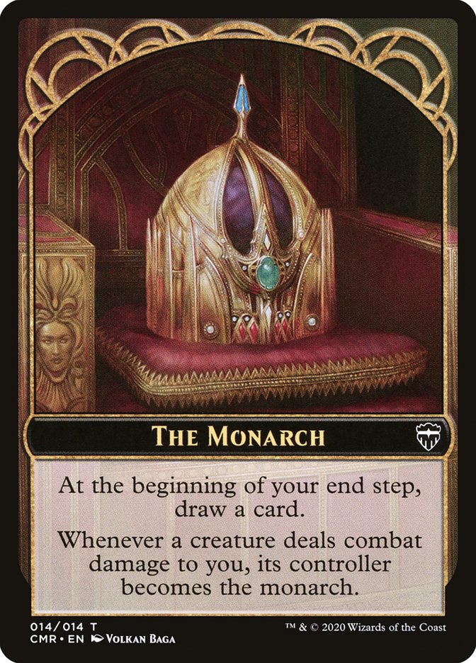 The Monarch // Spirit Double-Sided Token [Commander Legends Tokens] | Exor Games Truro