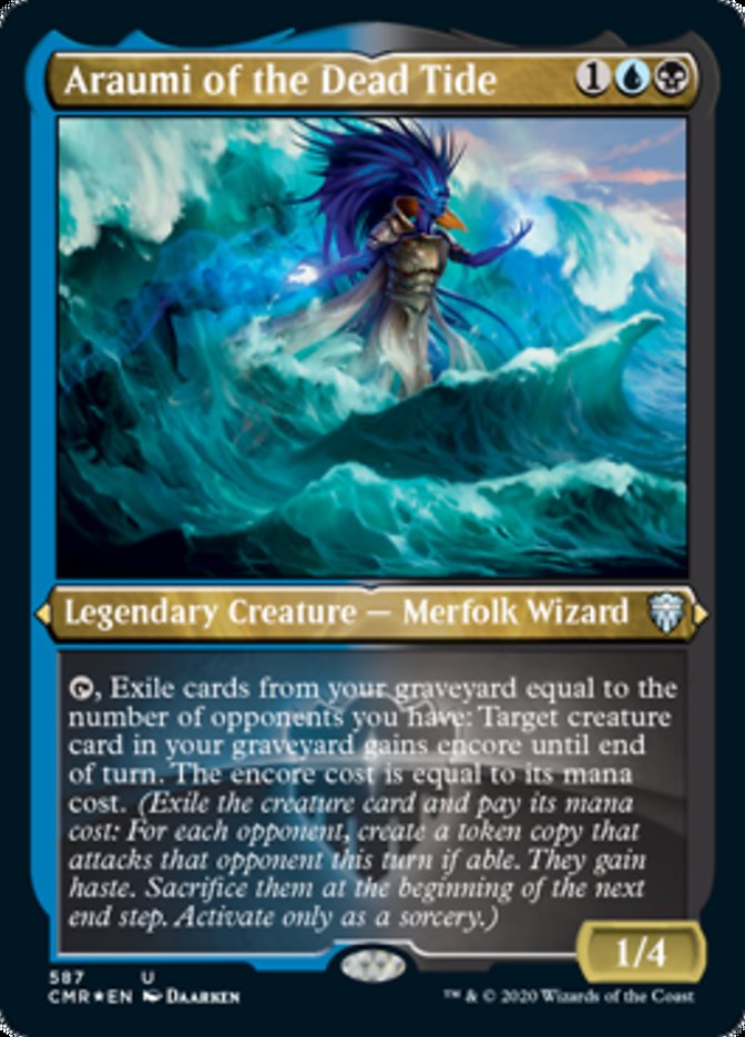 Araumi of the Dead Tide (Etched) [Commander Legends] | Exor Games Truro