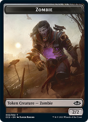 Snake // Zombie Double-Sided Token [Commander Collection: Black Tokens] | Exor Games Truro