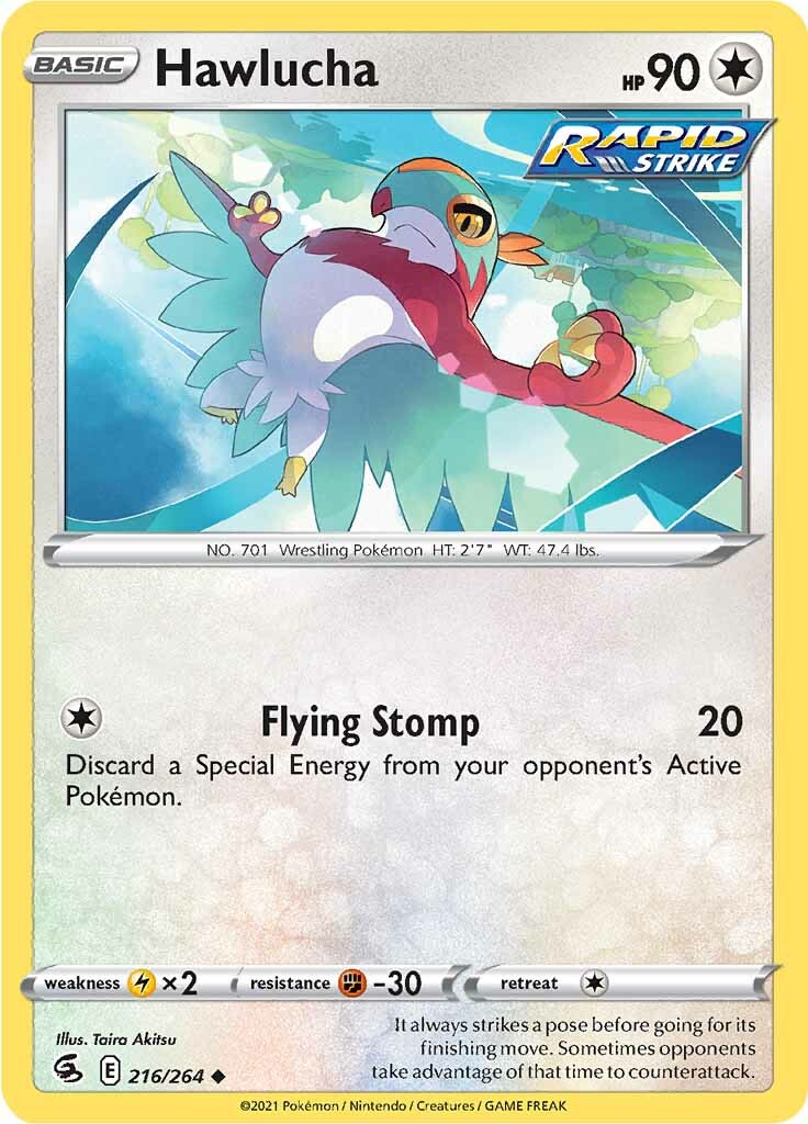 Hawlucha (216/264) [Sword & Shield: Fusion Strike] | Exor Games Truro