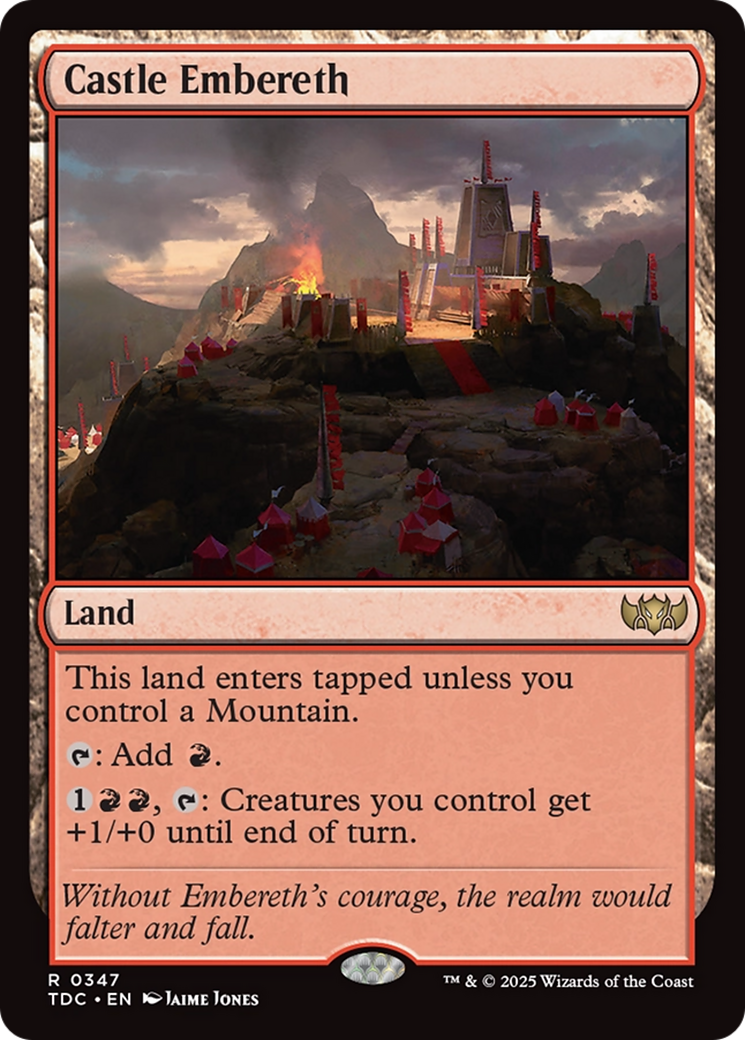 Castle Embereth [Tarkir: Dragonstorm Commander] | Exor Games Truro