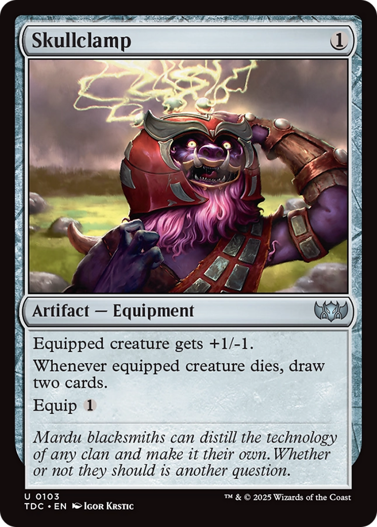 Skullclamp [Tarkir: Dragonstorm Commander] | Exor Games Truro