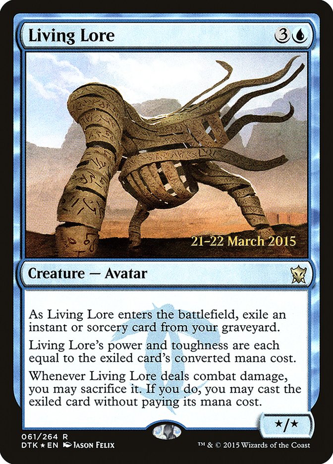 Living Lore [Dragons of Tarkir Prerelease Promos] | Exor Games Truro