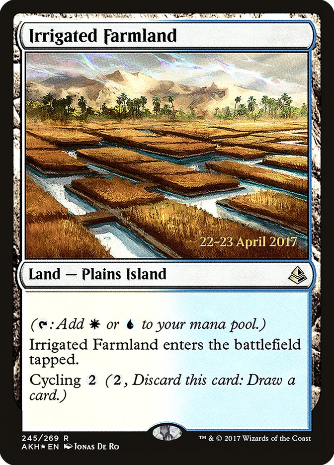 Irrigated Farmland [Amonkhet Prerelease Promos] | Exor Games Truro