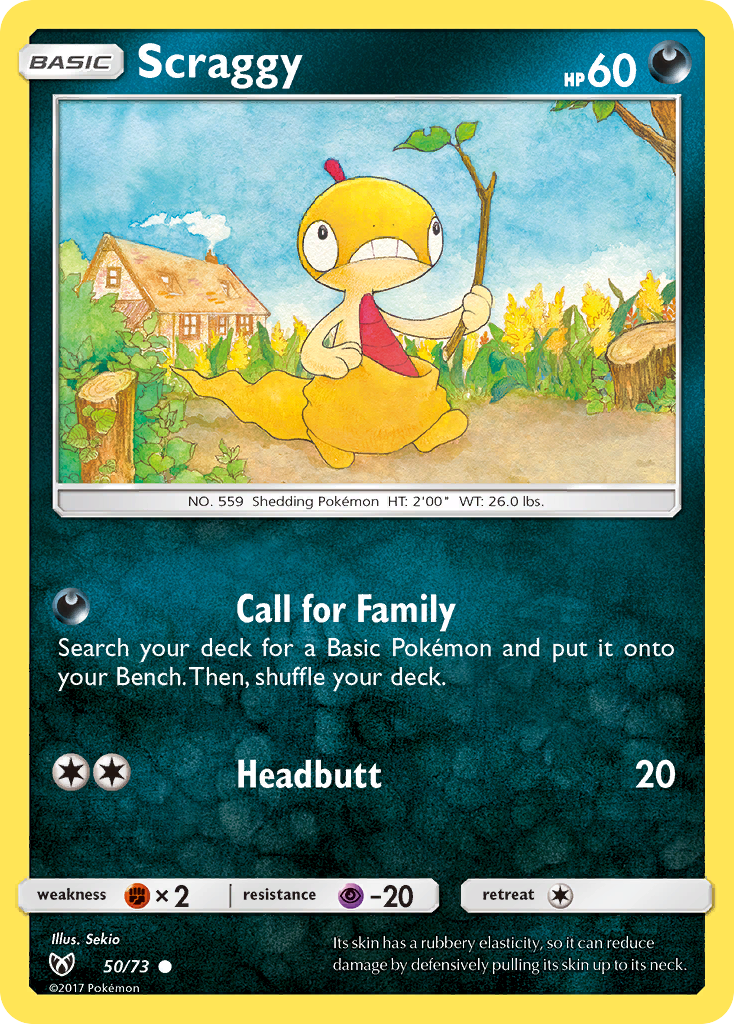 Scraggy (50/73) [Sun & Moon: Shining Legends] | Exor Games Truro