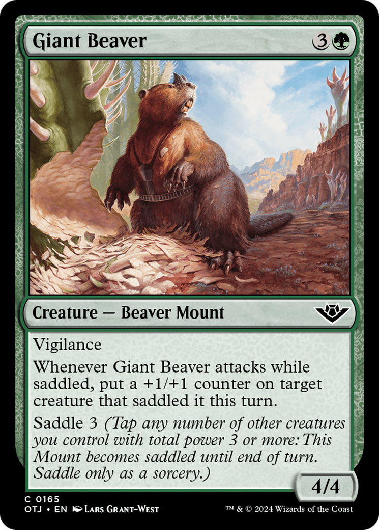 Giant Beaver [Outlaws of Thunder Junction] | Exor Games Truro