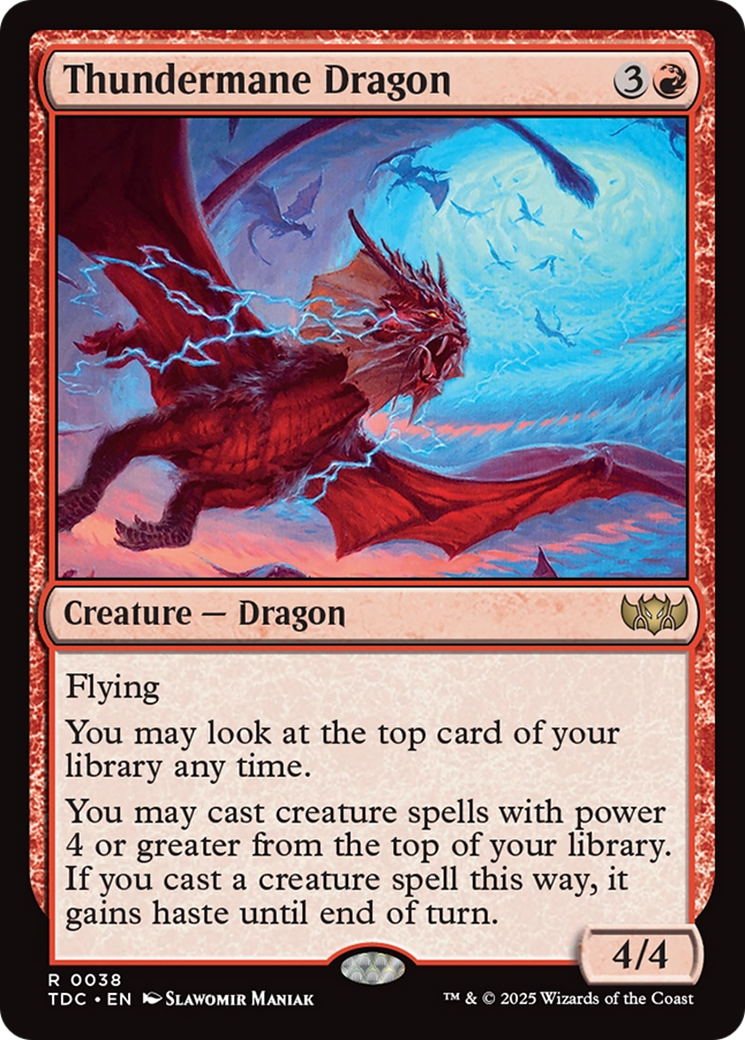 Thundermane Dragon [Tarkir: Dragonstorm Commander] | Exor Games Truro