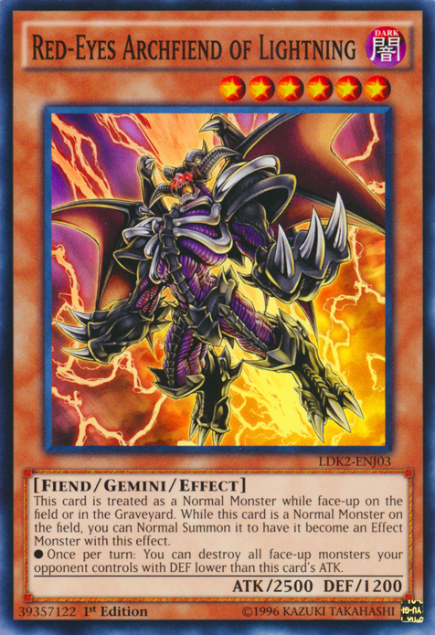 Red-Eyes Archfiend of Lightning [LDK2-ENJ03] Common | Exor Games Truro