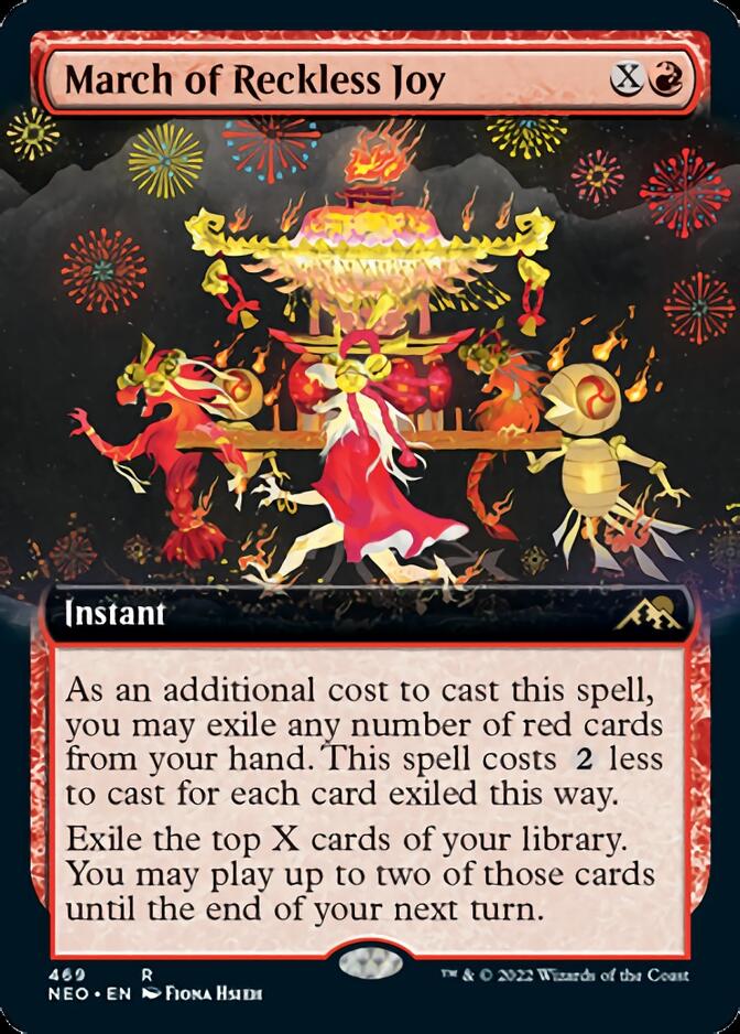 March of Reckless Joy (Extended Art) [Kamigawa: Neon Dynasty] | Exor Games Truro