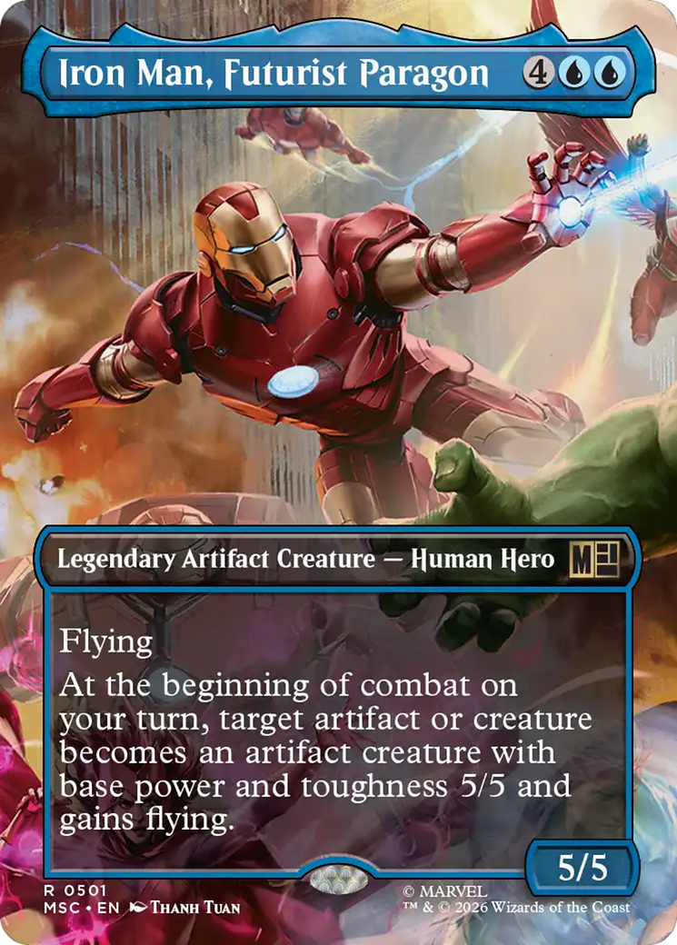 Iron Man, Futurist Paragon (Borderless) [Marvel Super Heroes Commander] | Exor Games Truro