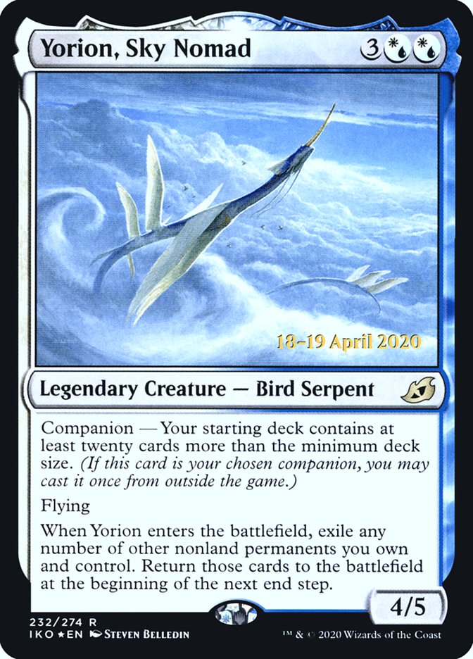 Yorion, Sky Nomad [Ikoria: Lair of Behemoths Prerelease Promos] | Exor Games Truro