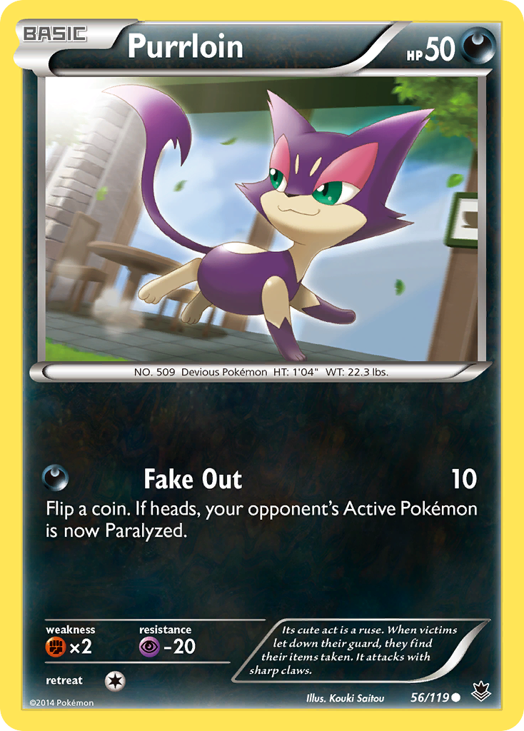 Purrloin (56/119) [XY: Phantom Forces] | Exor Games Truro