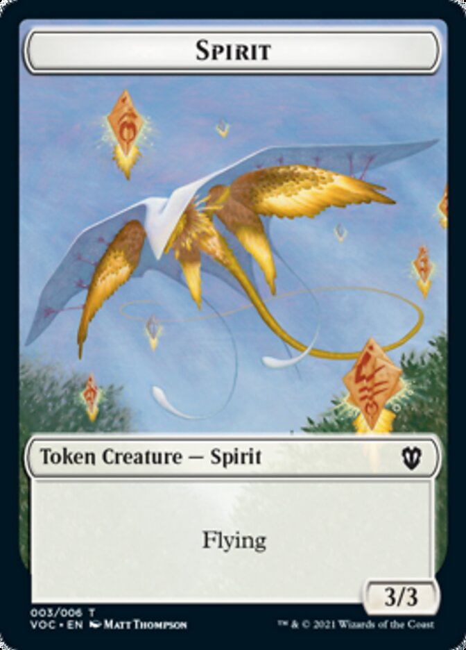 Spirit (003) // Thopter Double-Sided Token [Innistrad: Crimson Vow Commander Tokens] | Exor Games Truro