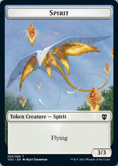 Spirit (003) // Thopter Double-Sided Token [Innistrad: Crimson Vow Commander Tokens] | Exor Games Truro