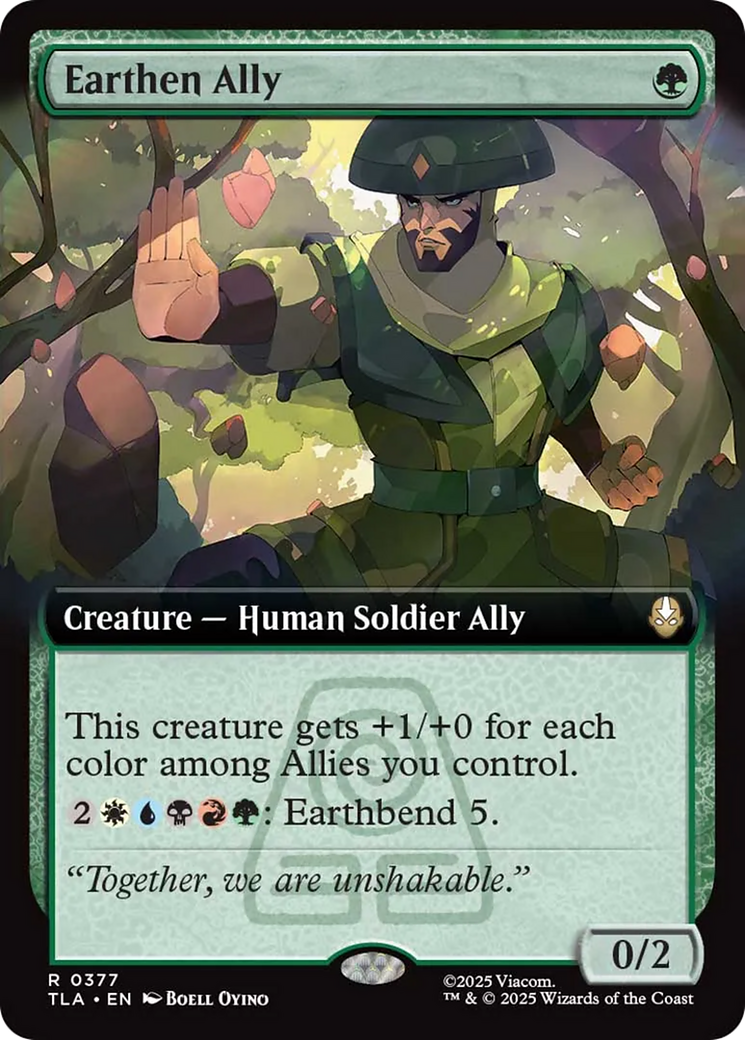 Earthen Ally (Extended Art) [Avatar: The Last Airbender] | Exor Games Truro