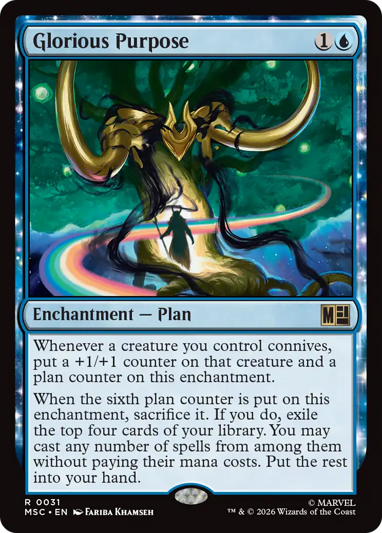Glorious Purpose (Surge Foil) [Marvel Super Heroes Commander] | Exor Games Truro