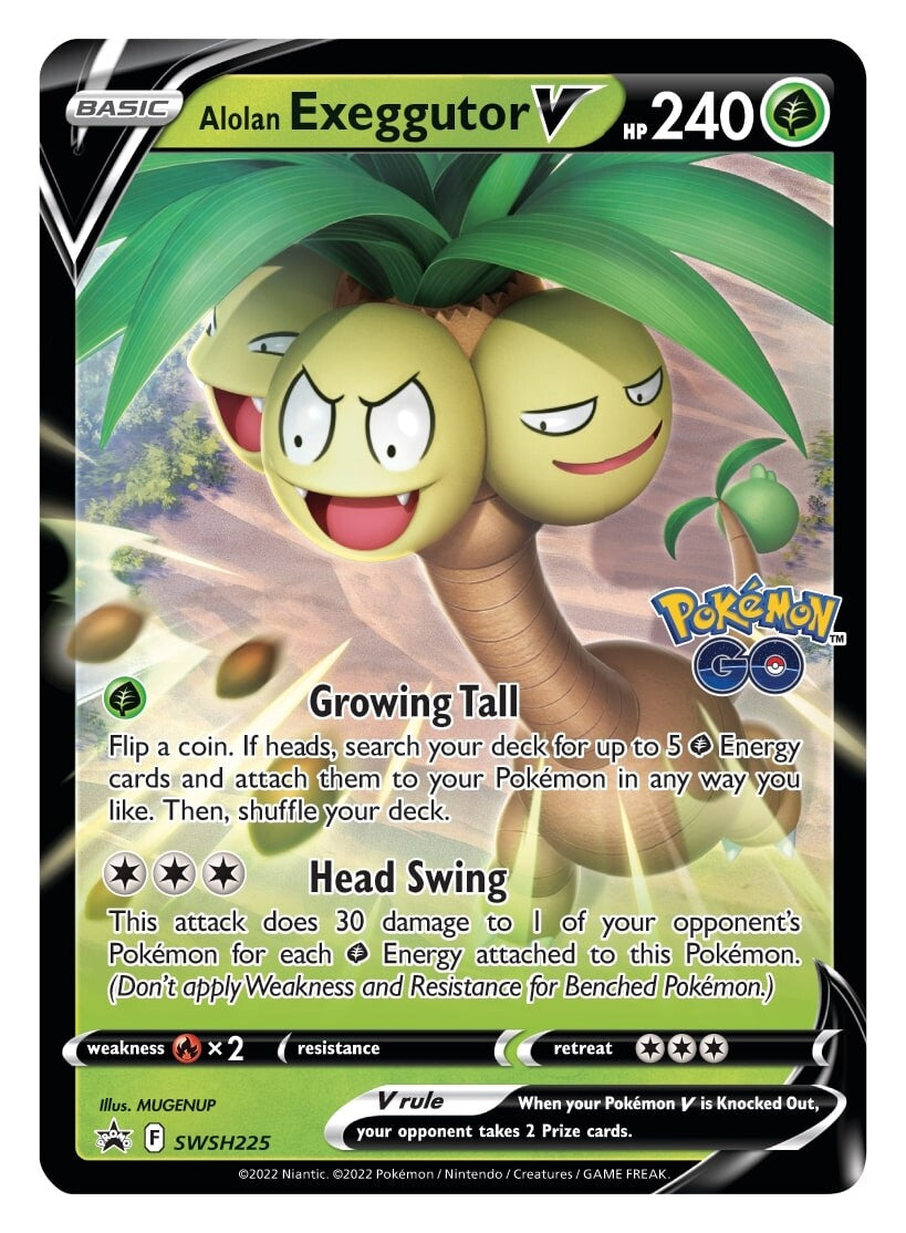 Alolan Exeggutor V (SWSH225) [Sword & Shield: Black Star Promos] | Exor Games Truro