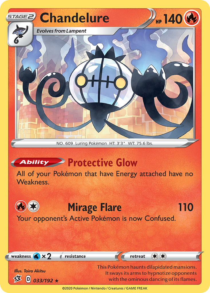 Chandelure (033/192) [Sword & Shield: Rebel Clash] | Exor Games Truro