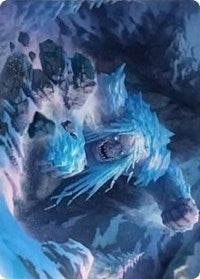 Icehide Troll Art Card [Kaldheim Art Series] | Exor Games Truro