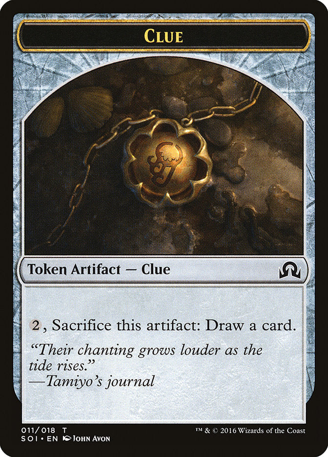 Clue Token (011/018) [Shadows over Innistrad Tokens] | Exor Games Truro