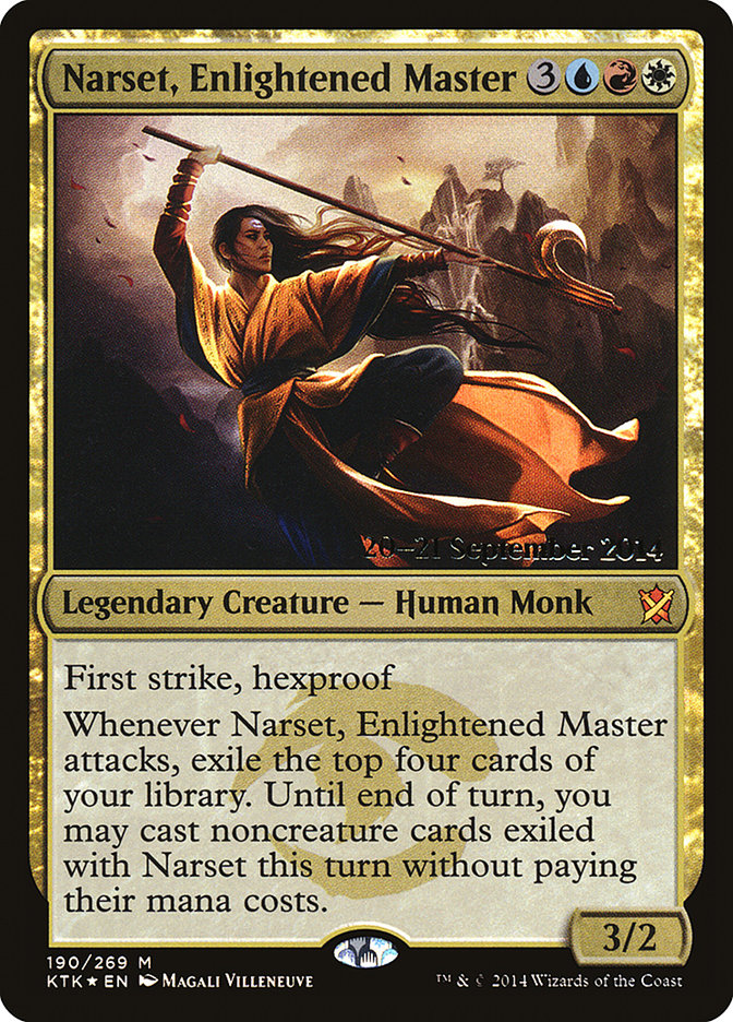 Narset, Enlightened Master [Khans of Tarkir Prerelease Promos] | Exor Games Truro