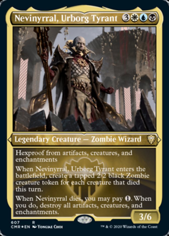Nevinyrral, Urborg Tyrant (Etched) [Commander Legends] | Exor Games Truro
