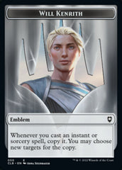 Will Kenrith Emblem // Copy Double-Sided Token [Commander Legends: Battle for Baldur's Gate Tokens] | Exor Games Truro